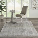 Nourison Starry Nights STN03 Area Rug, Silver/Cream, 5'3" x 7'3"