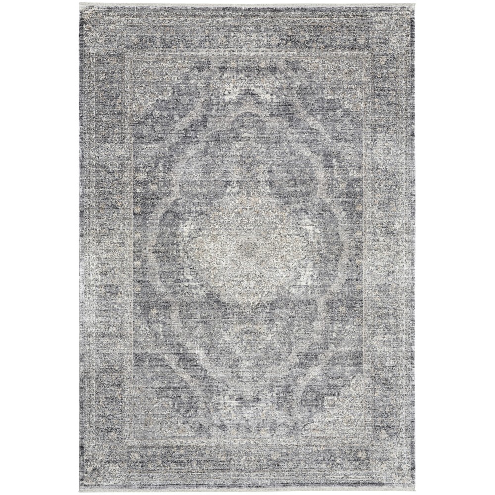 Nourison Starry Nights STN05 Area Rug, Charcoal/Creme, 5'3" x 7'3"