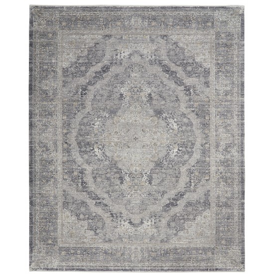 Nourison Starry Nights STN05 Area Rug, Charcoal/Cream, 8' x 10'