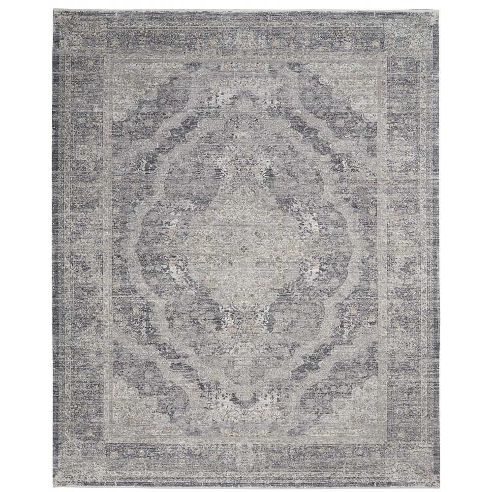 Nourison Starry Nights STN05 Area Rug, Charcoal/Cream, 8'6" x 11'6" Nourison Starry Nights STN05 Area Rug, Charcoal/Cream, 8'6" x 11'6"