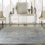 Nourison Starry Nights STN06 Area Rug, Cream/Blue, 8'6" x 11'6"