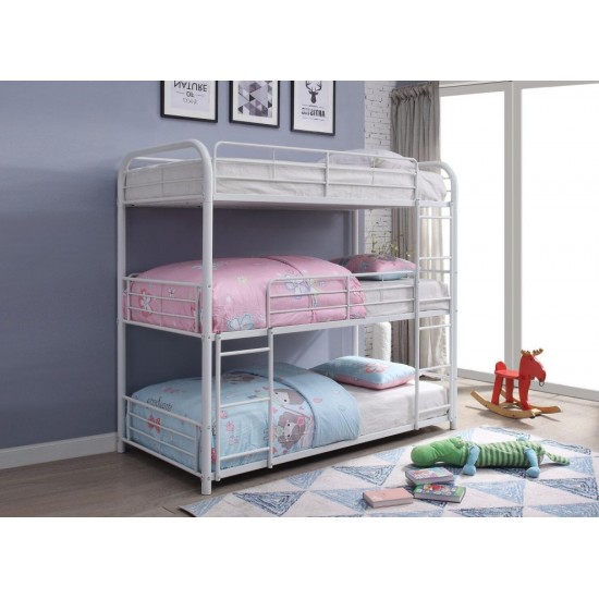 ACME Cairo Triple Bunk Bed - Full, White