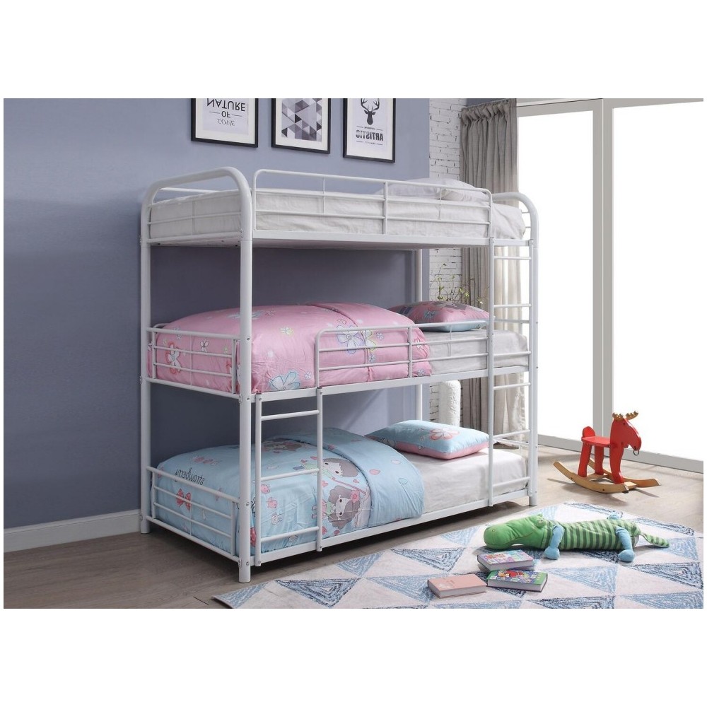 ACME Cairo Triple Bunk Bed - Full, White