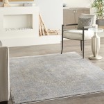 Nourison Starry Nights STN07 Area Rug, Blue, 5'3" x 7'3"