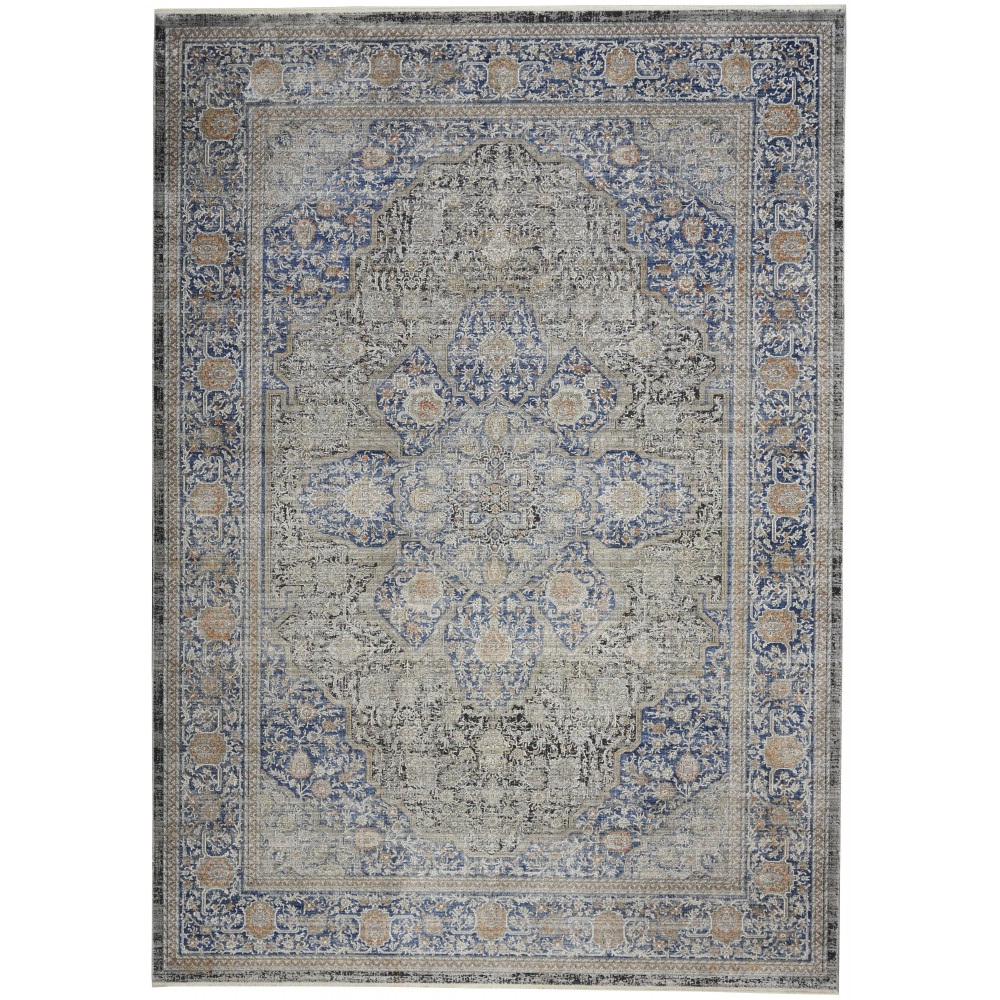 Nourison Starry Nights STN07 Area Rug, Blue, 8' x 10'