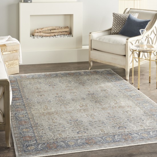 Nourison Starry Nights STN08 Area Rug, Grey, 5'3" x 7'3"