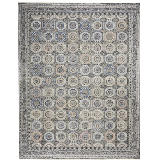 Nourison Starry Nights STN09 Area Rug, Grey/Navy, 8' x 10'