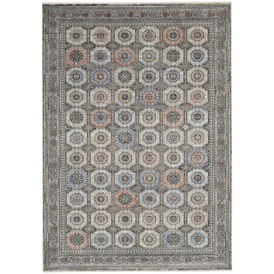 Nourison Starry Nights STN09 Area Rug, Grey/Navy, 8'6" x 11'6"