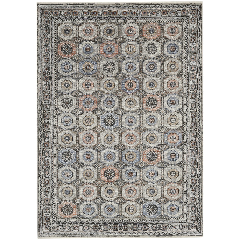 Nourison Starry Nights STN09 Area Rug, Grey/Navy, 8'6" x 11'6"