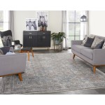 Nourison Starry Nights STN09 Area Rug, Grey/Navy, 9'10" x 12'6"