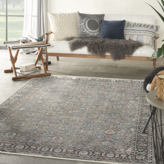 Nourison Starry Nights STN10 Area Rug, Grey/Navy, 5'3" x 7'3"