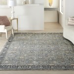 Nourison Starry Nights STN10 Area Rug, Grey/Navy, 8' x 10'