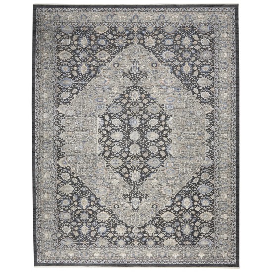 Nourison Starry Nights STN11 Area Rug, Grey/Blue, 8' x 10'