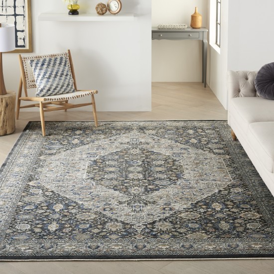 Nourison Starry Nights STN11 Area Rug, Grey/Blue, 8' x 10'