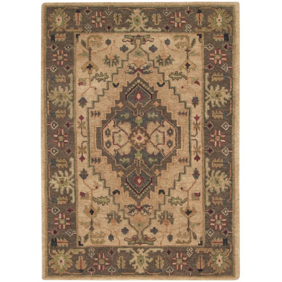 Nourison Tahoe TA01 Area Rug, Beige, 5'6" x 8'6"