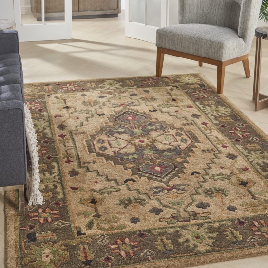 Nourison Tahoe TA01 Area Rug, Beige, 5'6" x 8'6"