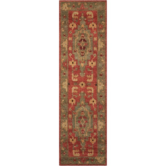 Nourison Tahoe TA01 Runner Rug, Rust, 2'3" x 8'