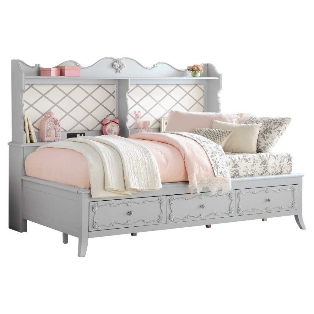 ACME Edalene Daybed w/Storage, Gray ACME Edalene Daybed w/Storage, Gray