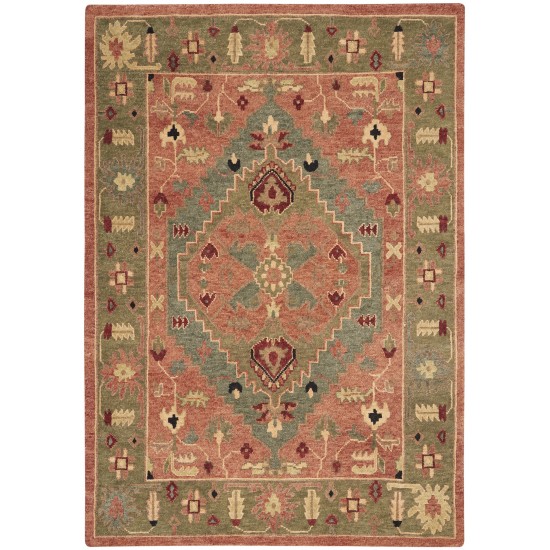 Nourison Tahoe TA01 Area Rug, Rust, 5'6" x 8'6"