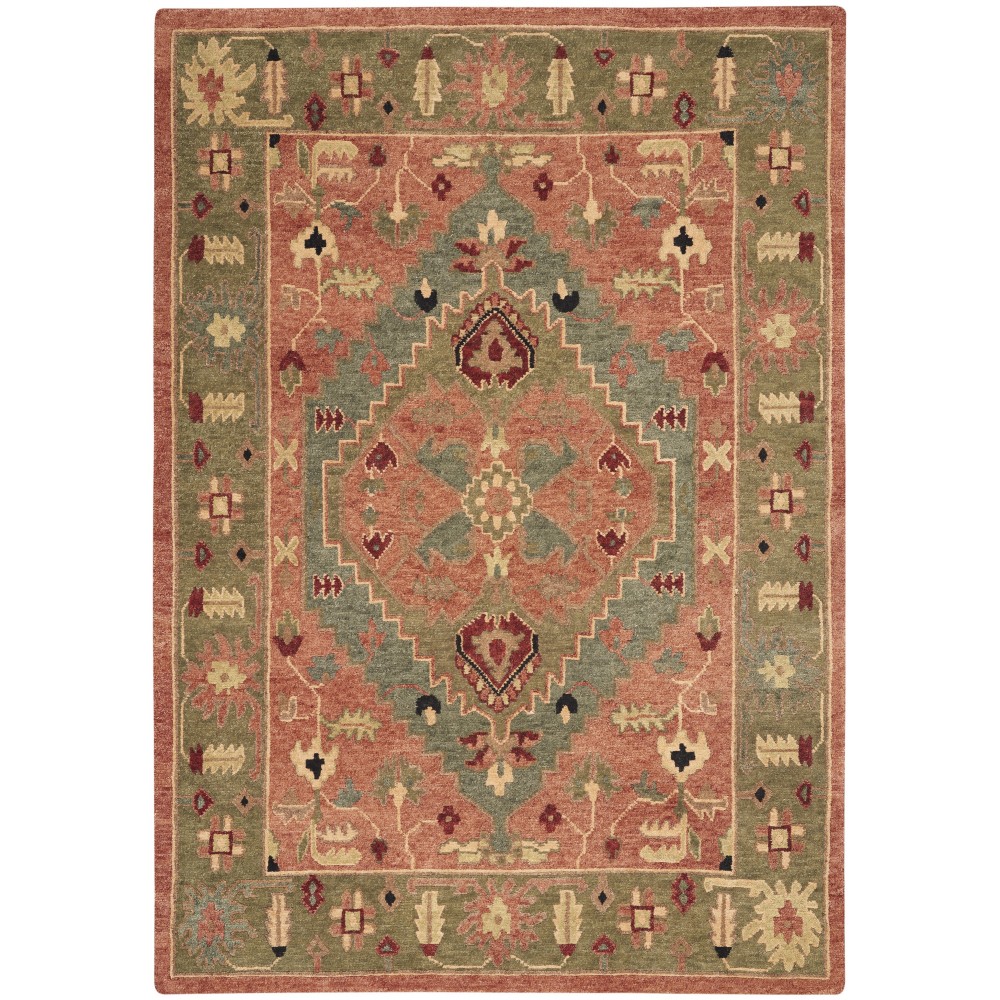 Nourison Tahoe TA01 Area Rug, Rust, 5'6" x 8'6"