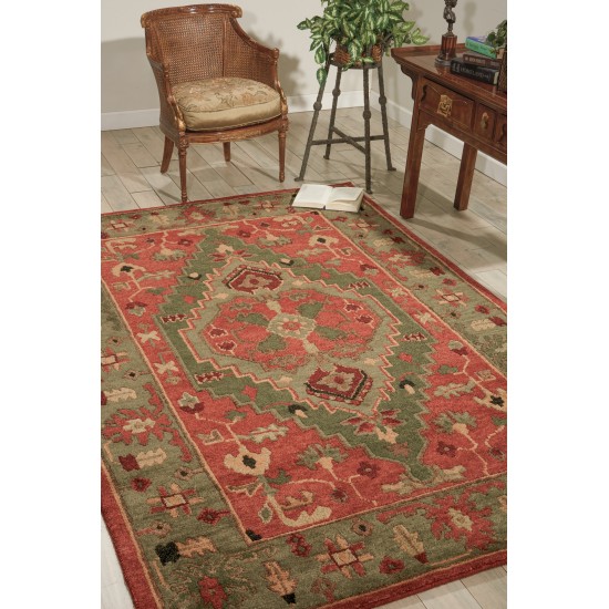 Nourison Tahoe TA01 Area Rug, Rust, 5'6" x 8'6"