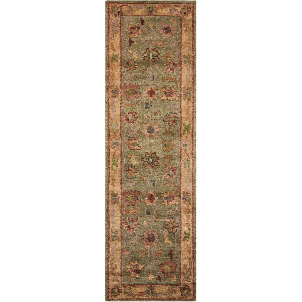 Nourison Tahoe TA03 Runner Rug, Green, 2'3" x 8'