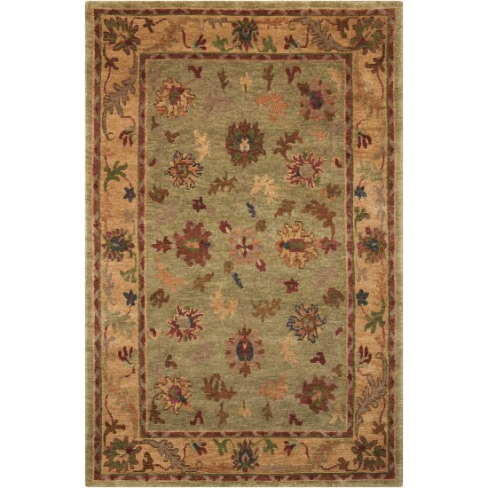 Nourison Tahoe TA03 Area Rug, Green, 3'9" x 5'9"