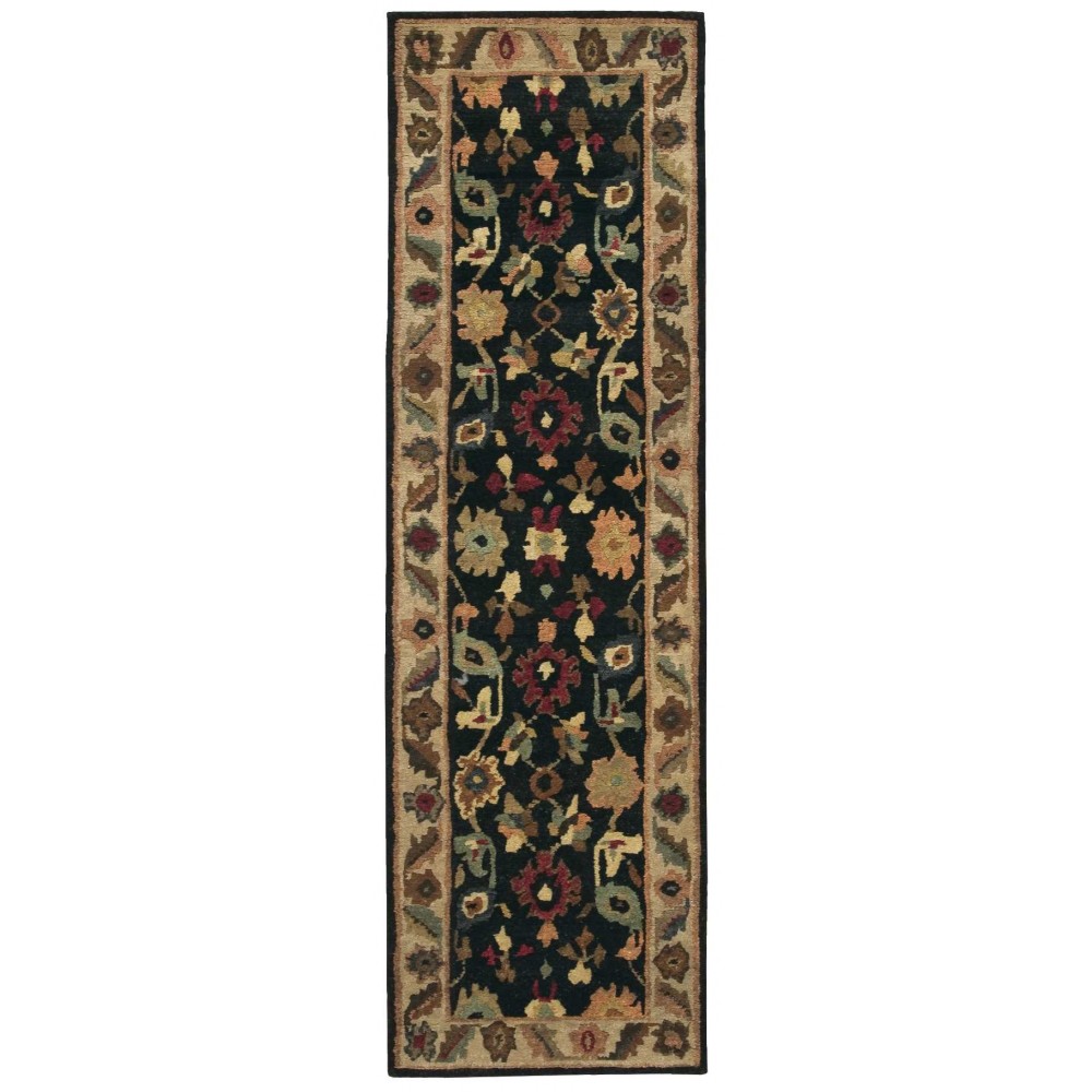 Nourison Tahoe TA08 Runner Rug, Black, 2'3" x 8'