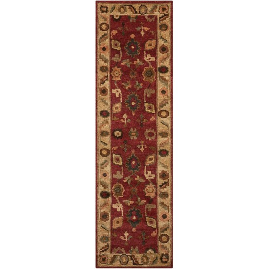 Nourison Tahoe TA08 Runner Rug, Red, 2'3" x 8'