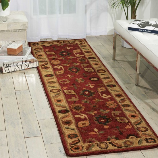 Nourison Tahoe TA08 Runner Rug, Red, 2'3" x 8'