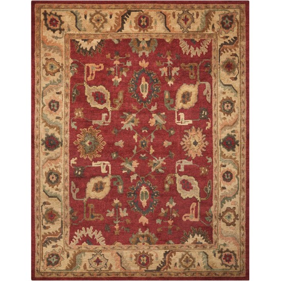 Nourison Tahoe TA08 Area Rug, Red, 8'6" x 11'6"