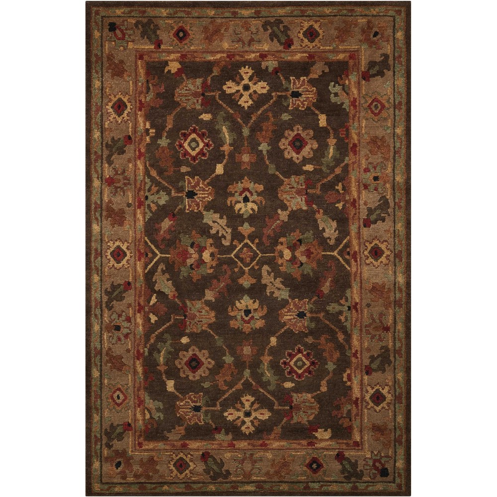 Nourison Tahoe TA10 Area Rug, Espresso, 3'9" x 5'9"