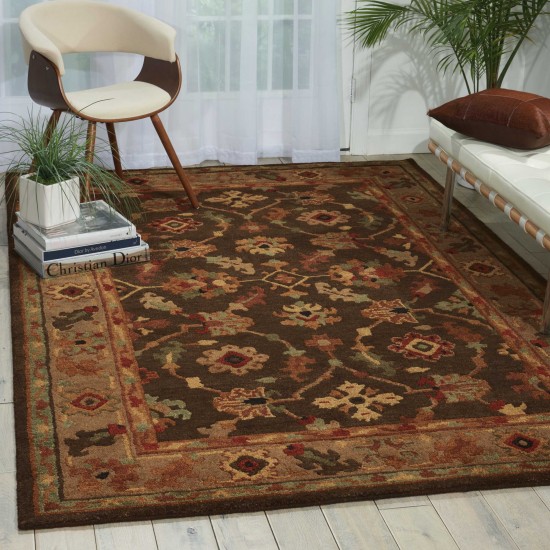 Nourison Tahoe TA10 Area Rug, Espresso, 3'9" x 5'9"