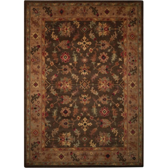 Nourison Tahoe TA10 Area Rug, Espresso, 7'9" x 9'9"