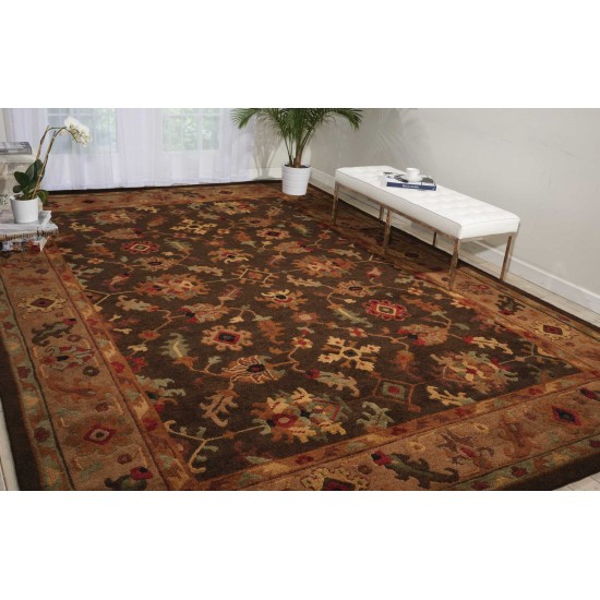 Nourison Tahoe TA10 Area Rug, Espresso, 7'9" x 9'9"