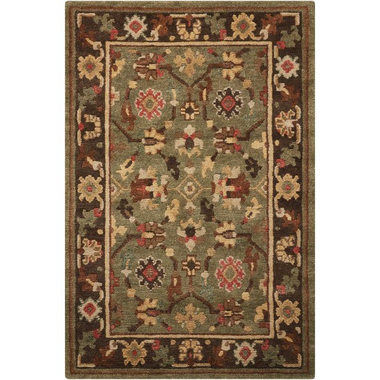 Nourison Tahoe TA10 Area Rug, Green, 3'9" x 5'9"