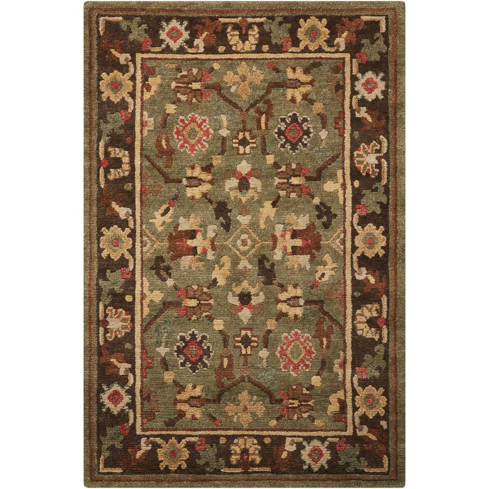 Nourison Tahoe TA10 Area Rug, Green, 3'9" x 5'9"