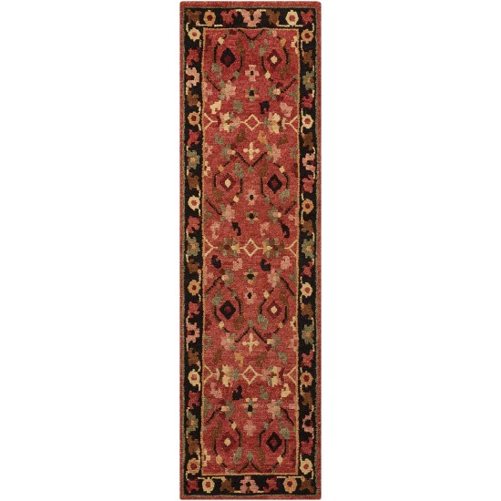 Nourison Tahoe TA12 Runner Rug, Rust, 2'3" x 8'