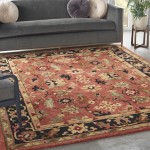 Nourison Tahoe TA12 Area Rug, Rust, 5'6" x 8'6"