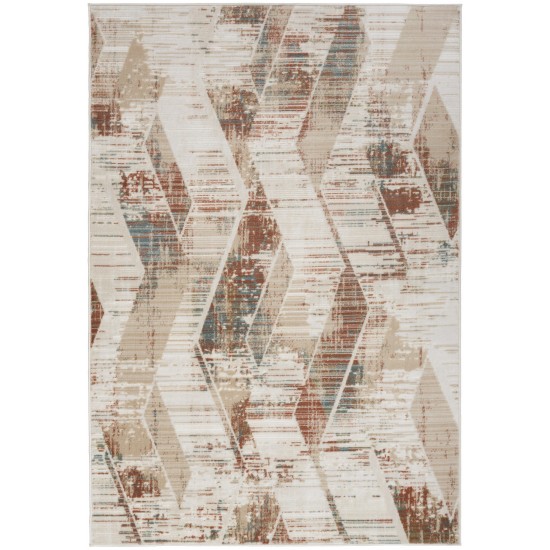 Nourison Thalia THL01 Area Rug, Cream/Multicolor, 5'3" x 7'3"