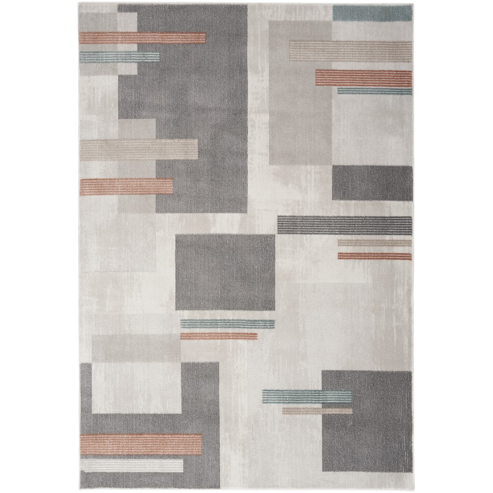 Nourison Thalia THL02 Area Rug, Beige/Multicolor, 5'3" x 7'3"