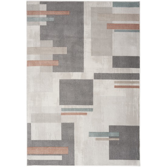 Nourison Thalia THL02 Area Rug, Beige/Multicolor, 6' x 9'