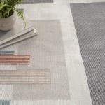 Nourison Thalia THL02 Area Rug, Beige/Multicolor, 6' x 9'