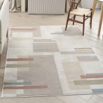 Nourison Thalia THL02 Area Rug, Ivory/Multicolor, 5'3" x 7'3"