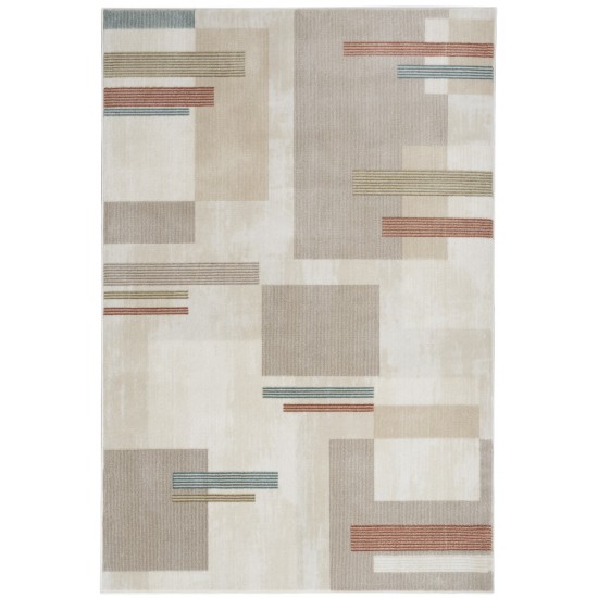 Nourison Thalia THL02 Area Rug, Ivory/Multicolor, 6' x 9'