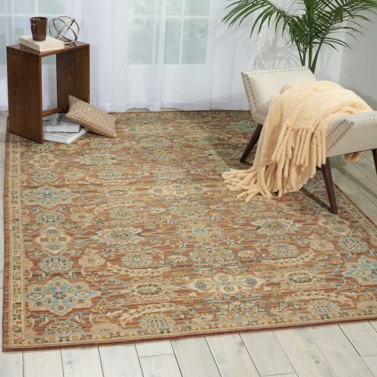 Nourison Timeless TML14 Area Rug, Mocha, 5'6" x 8'