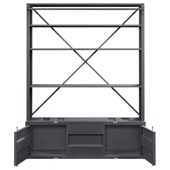 ACME Cargo Bookshelf & Ladder, Gunmetal