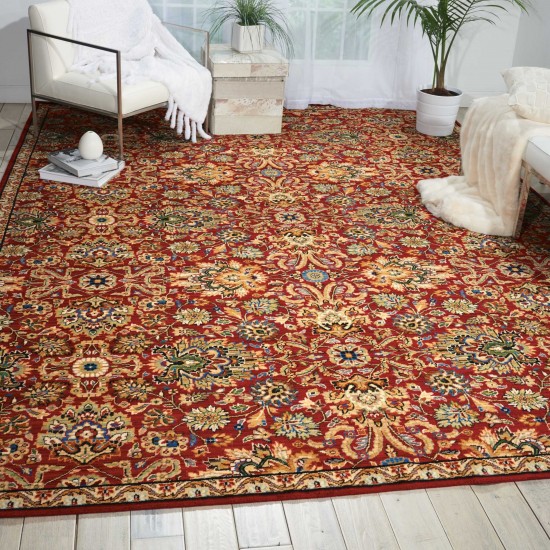 Nourison Timeless TML17 Area Rug, Red, 5'6" x 8'