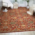 Nourison Timeless TML17 Area Rug, Red, 8'6" x 11'6"