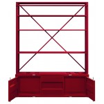 ACME Cargo Bookshelf & Ladder, Red
